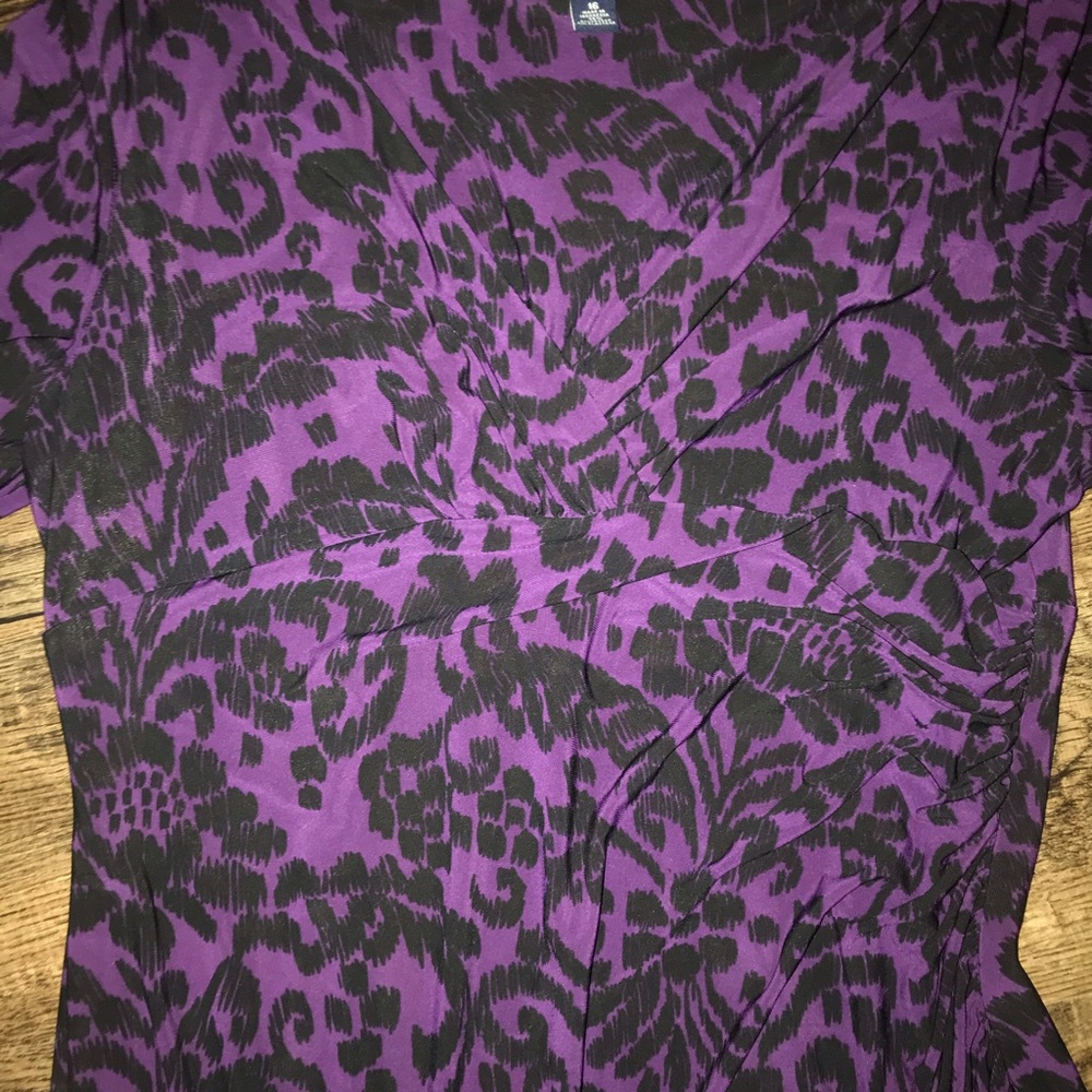 Purple Printed Dress